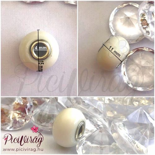 Classic emlékgyöngy anyatejes alappal