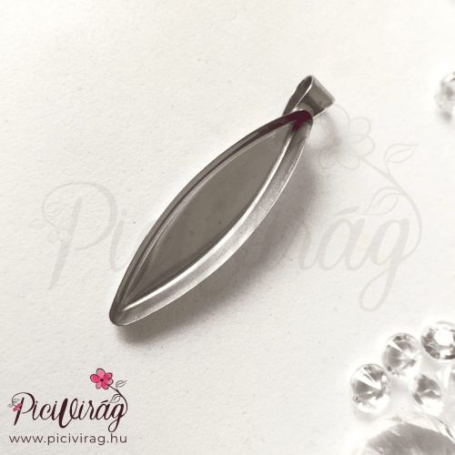 Ovális medál alap 1x 4 cm anyatejes alappal