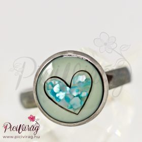 Teljesség nemesacél gyűrű anyatejes alappal