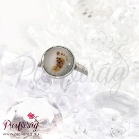 Teljesség nemesacél gyűrű anyatejes alappal