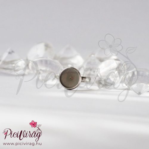 Teljesség nemesacél gyűrű anyatejes alappal