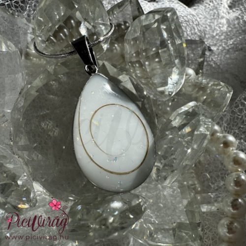 Lélekcsepp medál hajjal