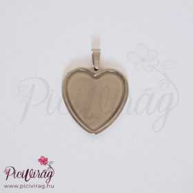 Szívdobbanás medál hajjal