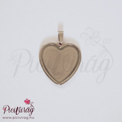 Szívdobbanás medál hajjal